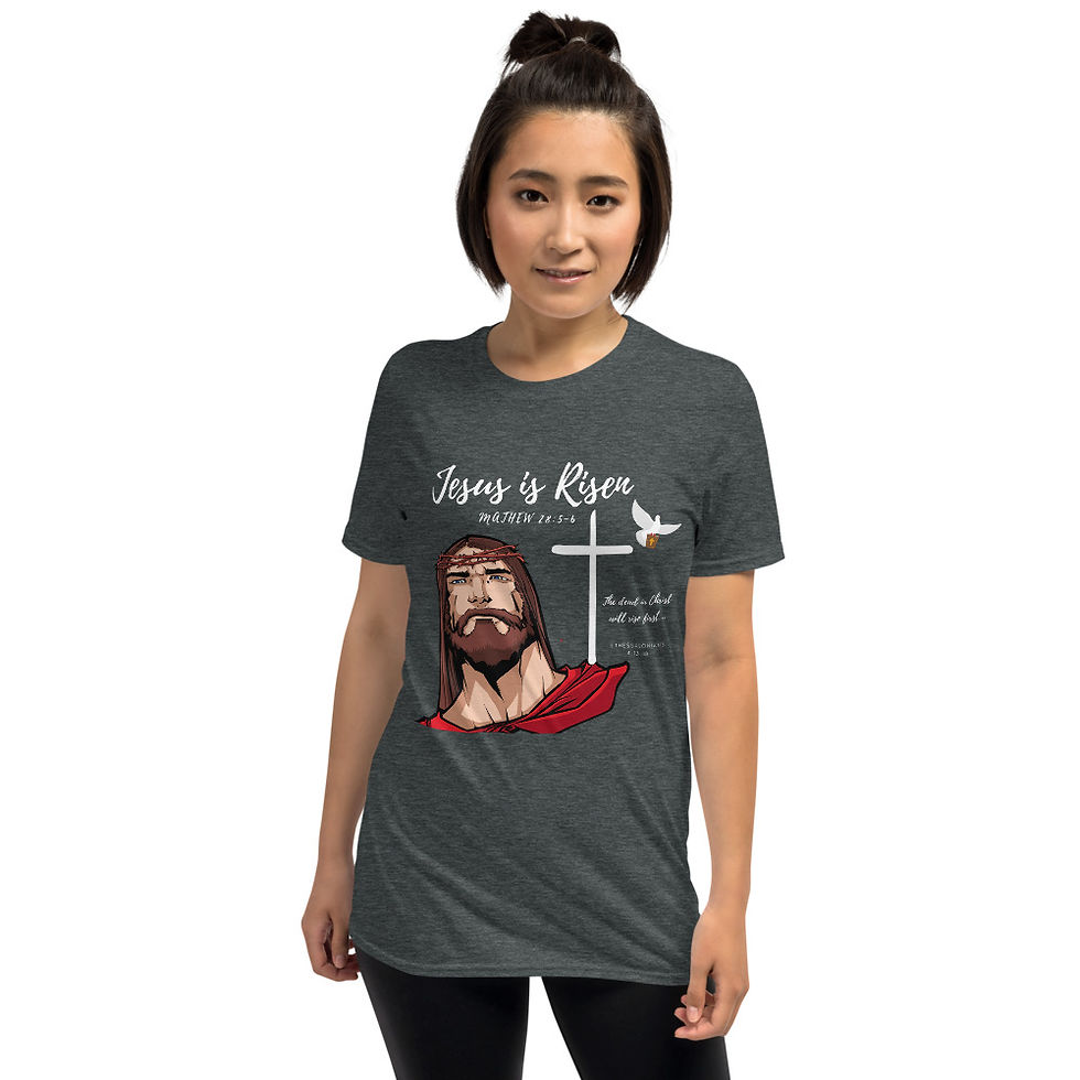 Thumbnail: Jesus is Risen Short-Sleeve Unisex T-Shirt