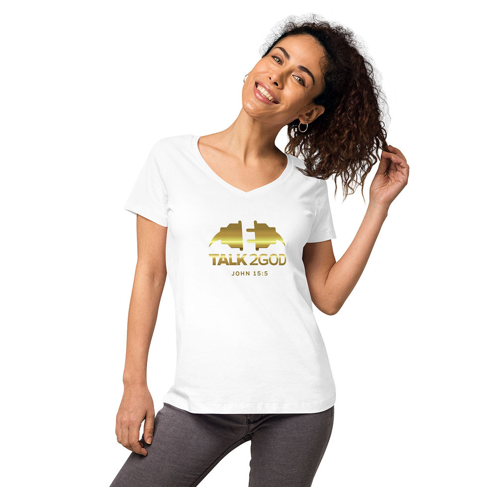 Thumbnail: Women’s fitted v-neck t-shirt