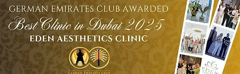 Dubai Best Aesthetics Clinic 2025 Award