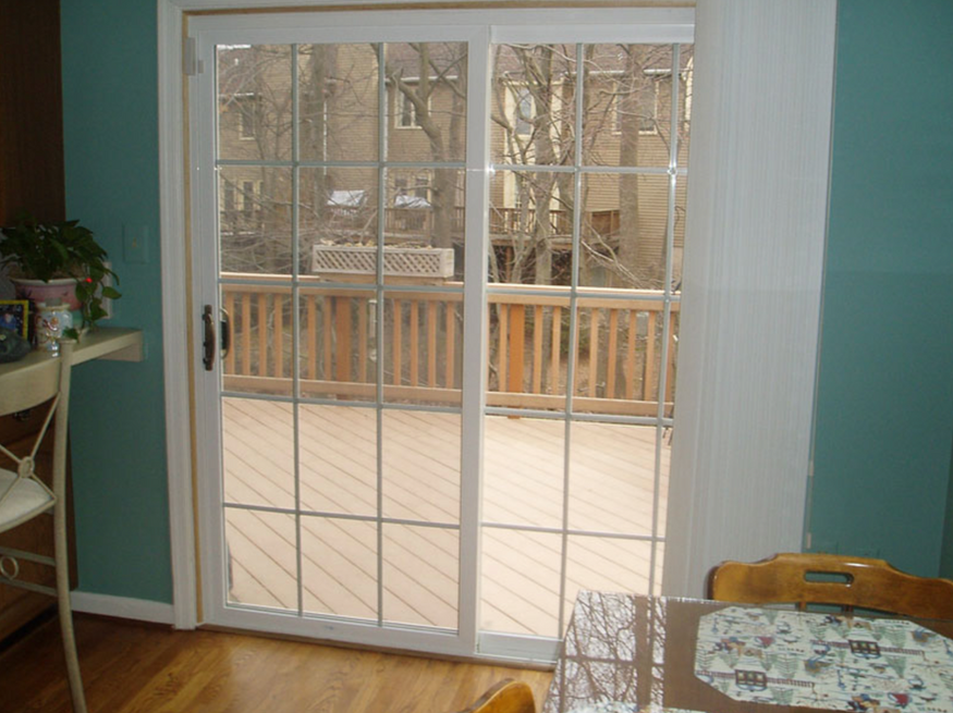 Sliding doors onto deck