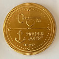 13 - Food - Trader Joe's milk chocolate coin, 3.17 oz, 4 3_4_ diameter, BU (1).jpg