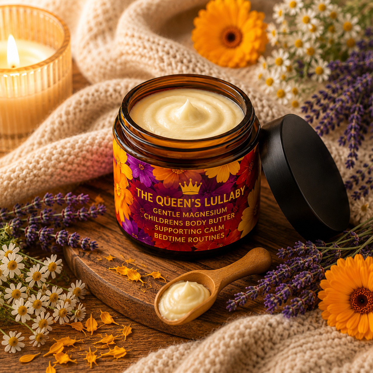 The Queens Lullaby - Bedtime Calming & Growing Pain Relief Butter For Children