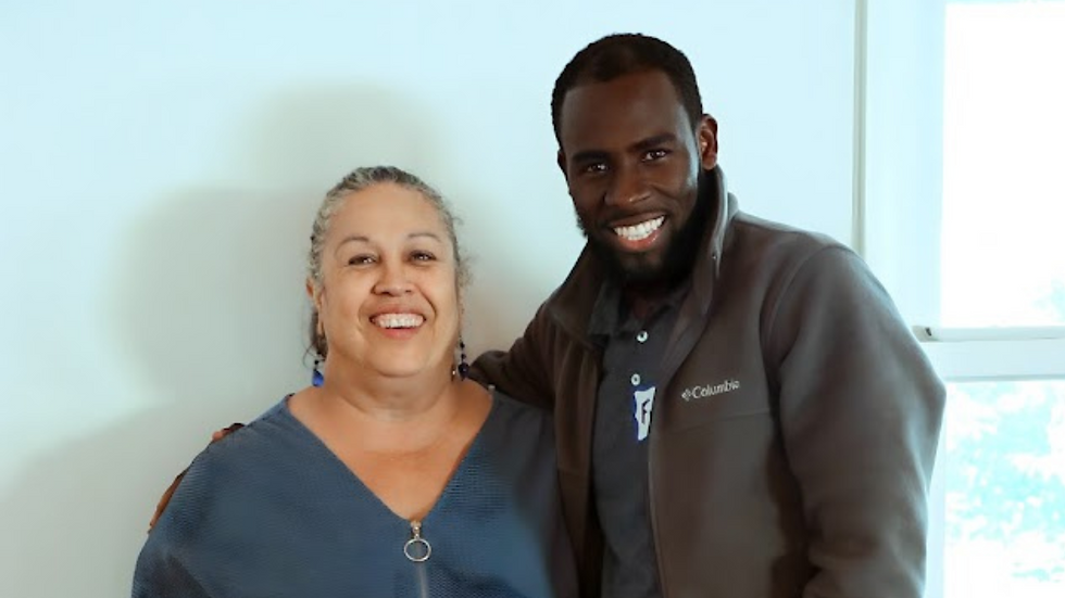 CATA’s Maryland team, Jean-Frandy Philogene and Leila Borrero Krouse, standing strong with the immigrant worker community—organizing for justice, dignity, and safe working conditions