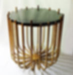 H156O H58CM MESA LATERAL BARRAS CON MARM