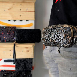 Nigerian artist creates leather bags out of plastic waste
