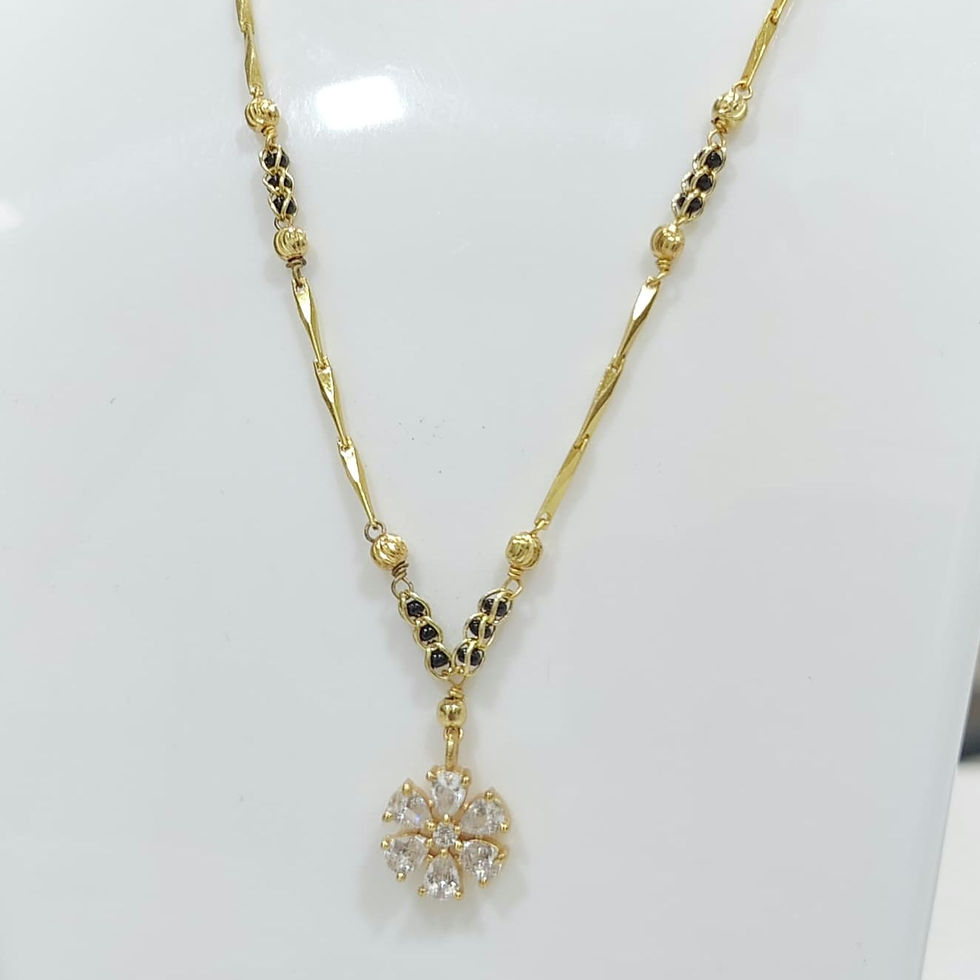 Thumbnail: Snow flake mangalsutra 