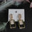 Thumbnail: Square Bracket Ice pearl earring 