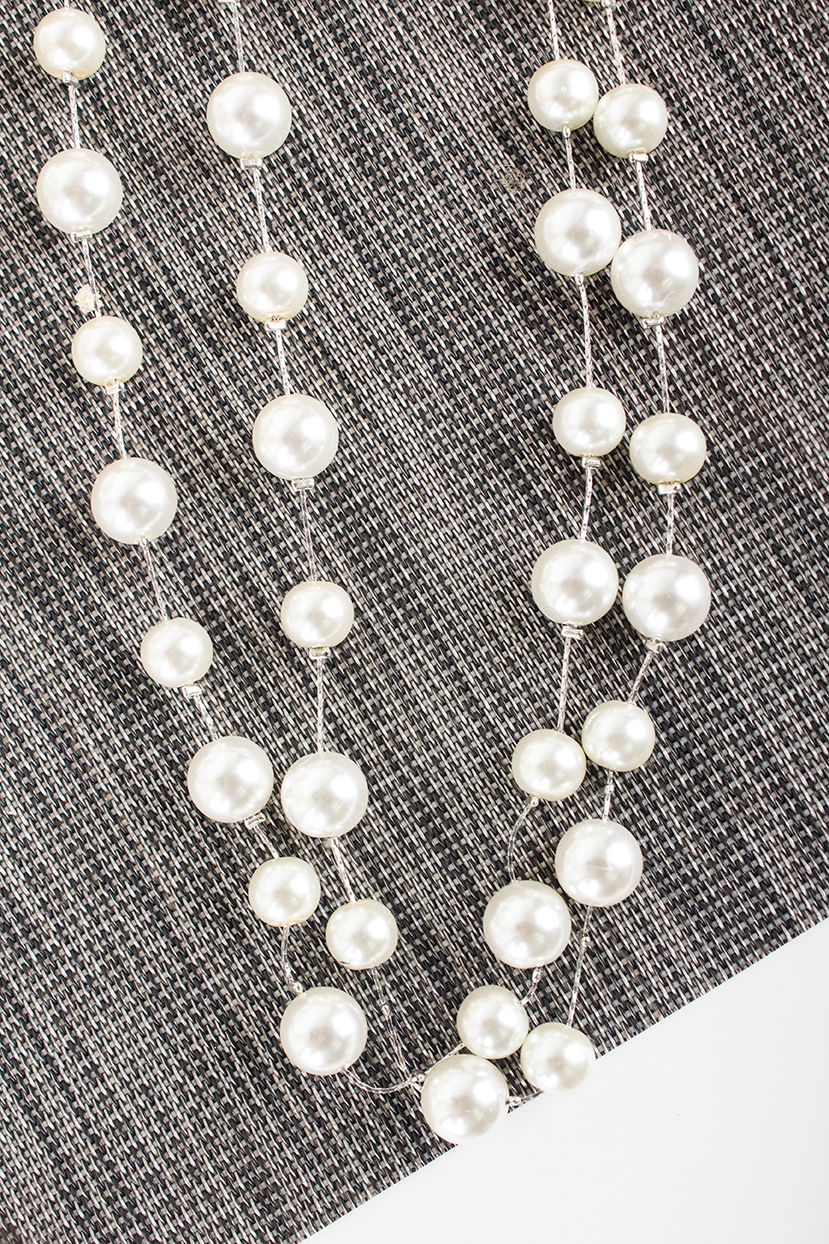 Thumbnail: Denea Pearl Necklace Silver