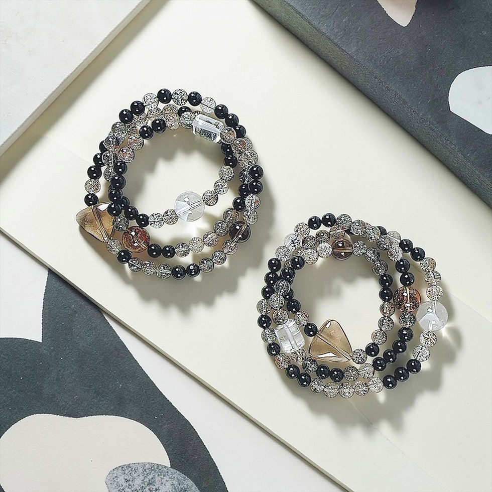 Thumbnail: Indirect Wealth Echoes 2 Rounds Crystal Bracelet