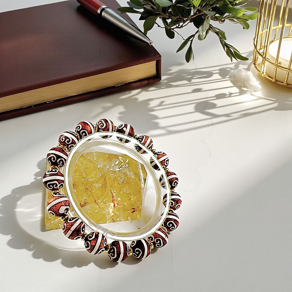 Thumbnail: As You Wish Ruyi Dzi Bracelet