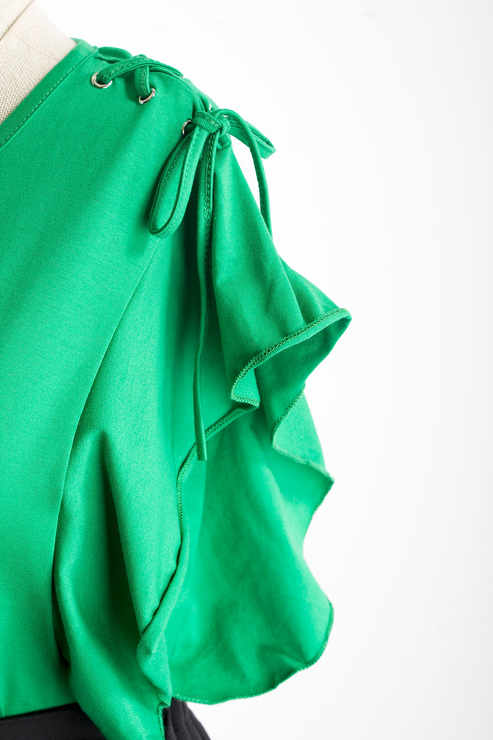 Thumbnail: Baciada Frill Tee Top Green