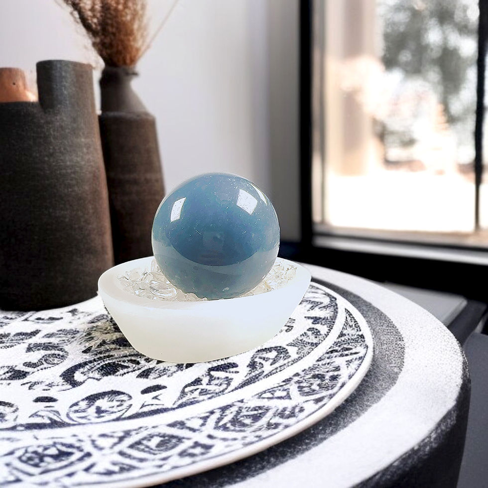 Thumbnail: Angelite Cosmic Sphere of Light V304