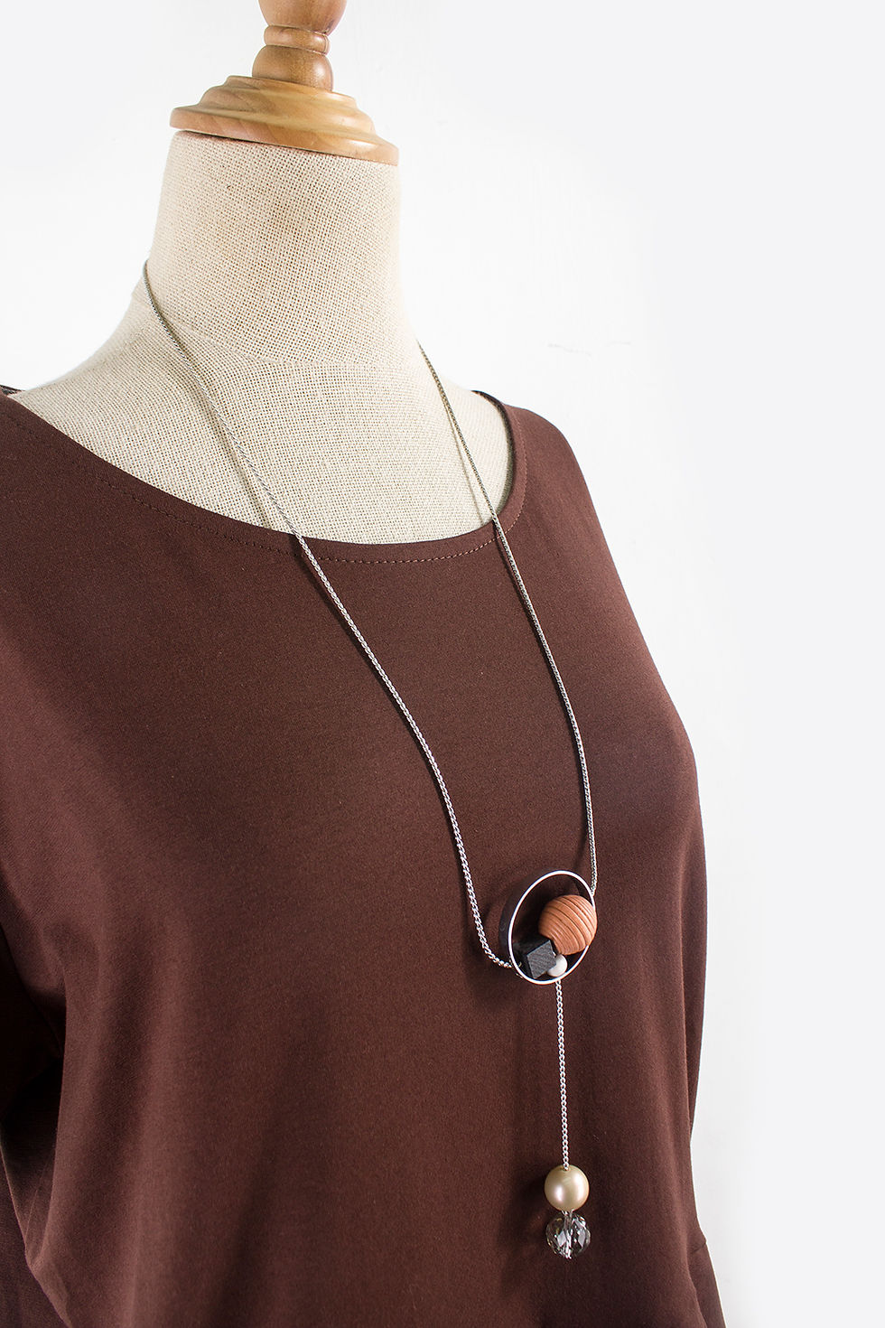 Thumbnail: Zola Overlay Blouse Brown