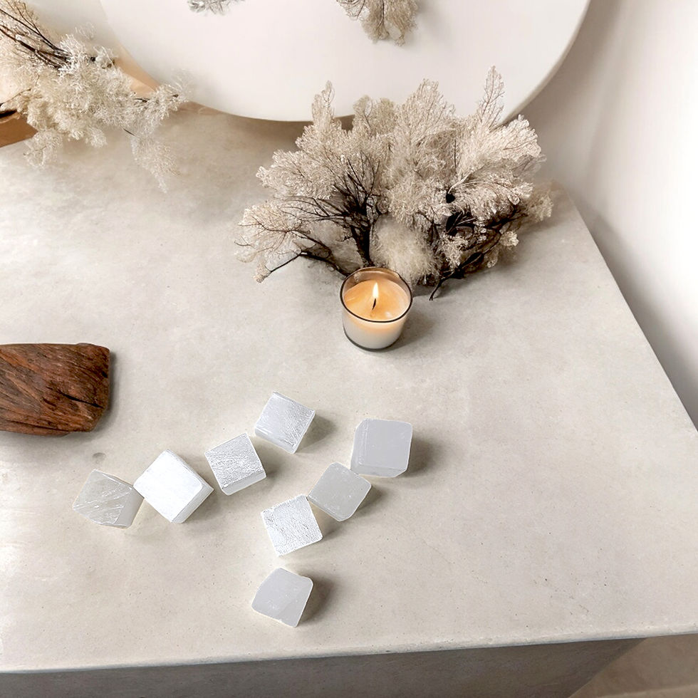 Thumbnail: Selenite Space Cleansing Ice Cubes 8pc pack
