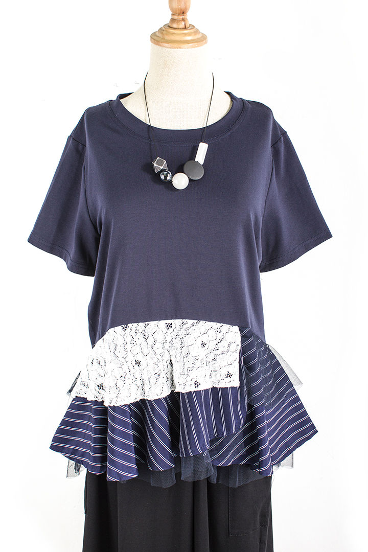 Tekanzi Asymmetric Top Navy