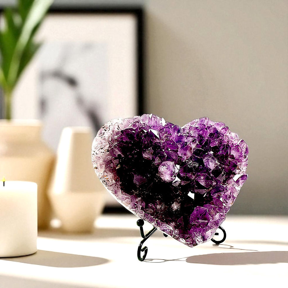 Thumbnail: Pure Purple Prosperity Amethyst Hearts