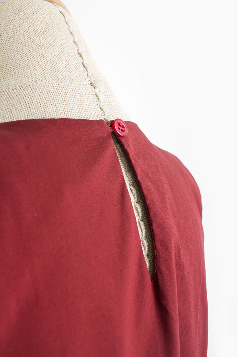 Thumbnail: Lotte Embroidered Dress Red