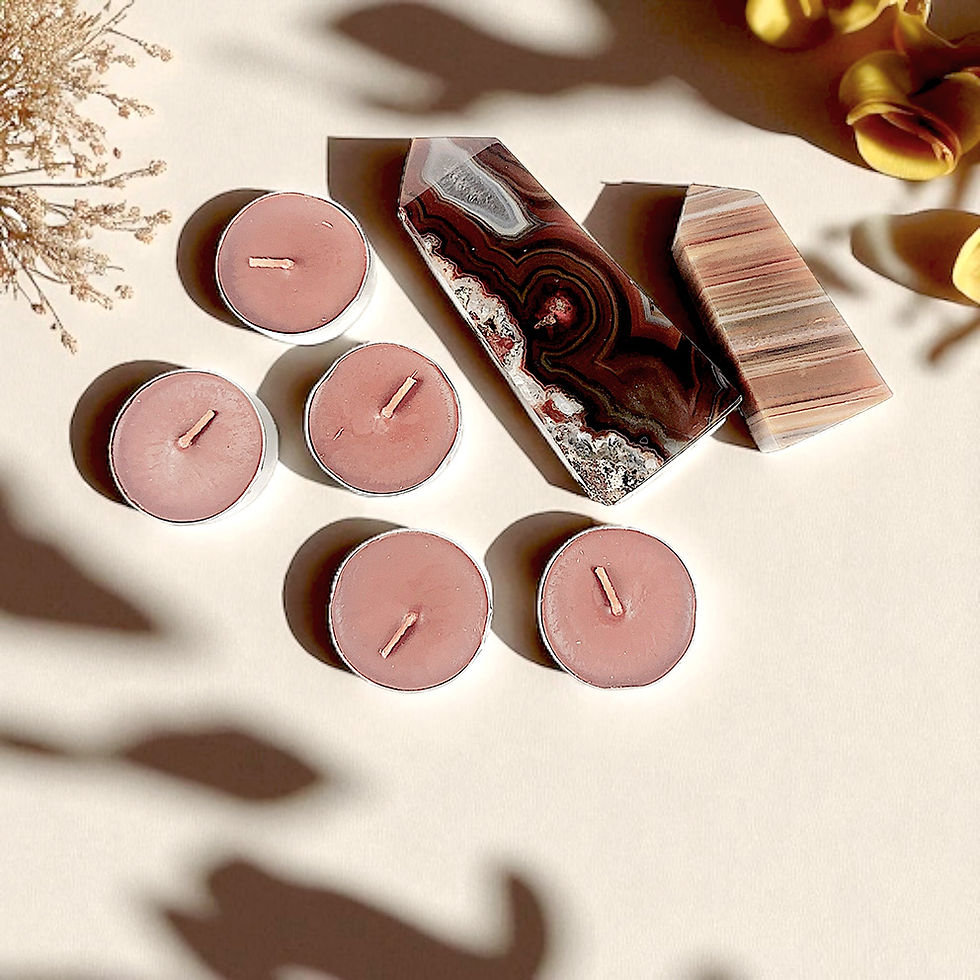 Thumbnail: Chakras Crystal Fengshui Candle 10 pcs Set