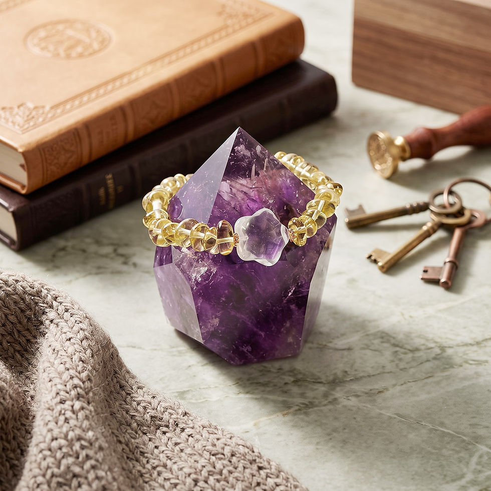 Thumbnail: Wealth Polaris Citrine Crystal Bracelet
