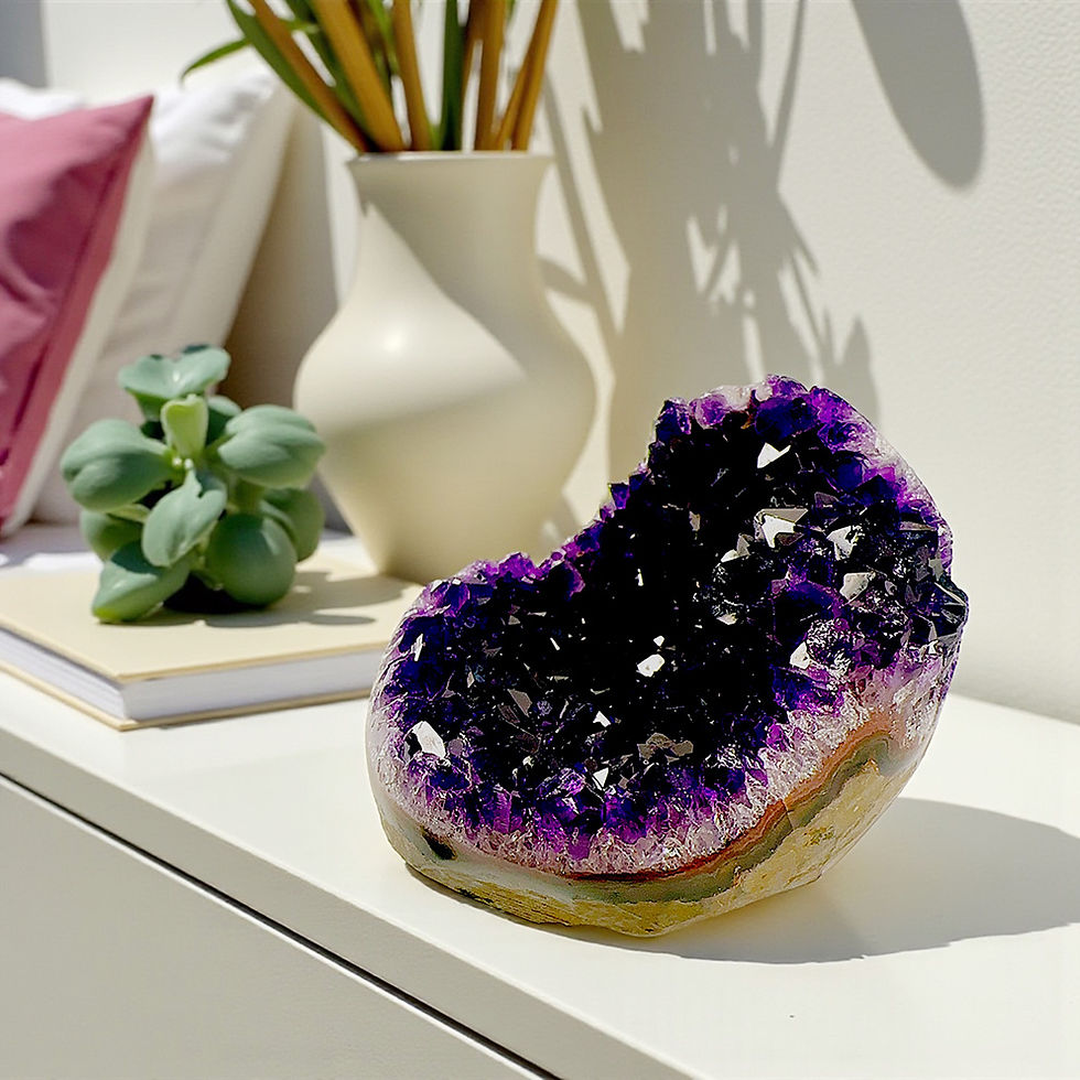 Thumbnail: Amethyst Crystal Geode V696