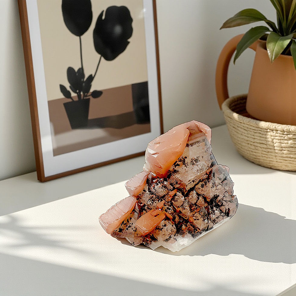 Thumbnail: Matrix Of Miracles Red Calcite V155