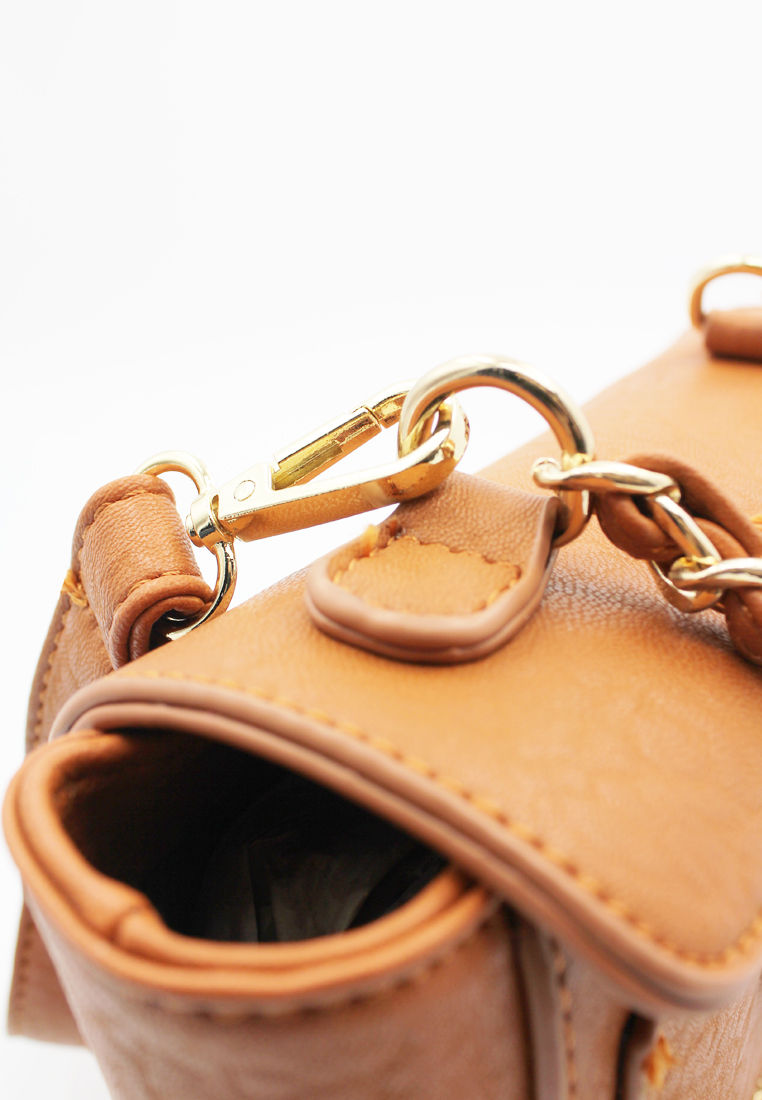 Thumbnail: Fovatte Top Handle Tote Camel