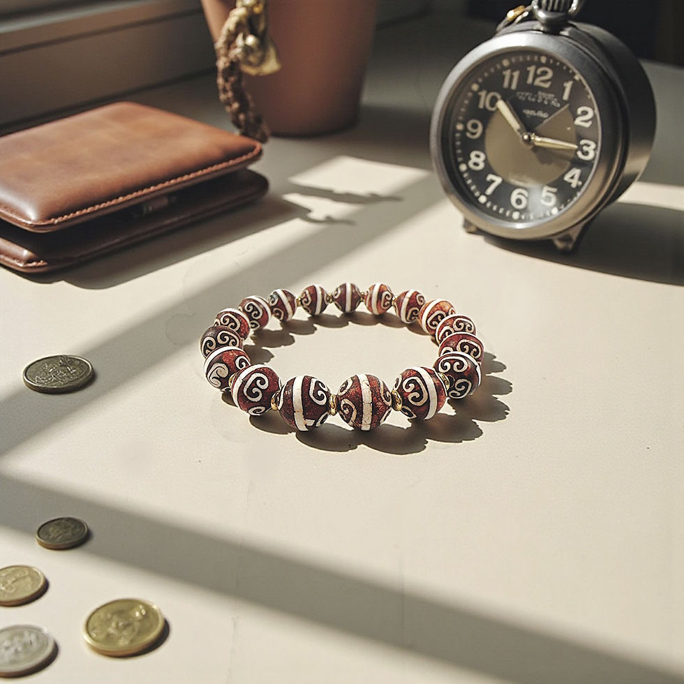 Thumbnail: As You Wish Ruyi Dzi Bracelet