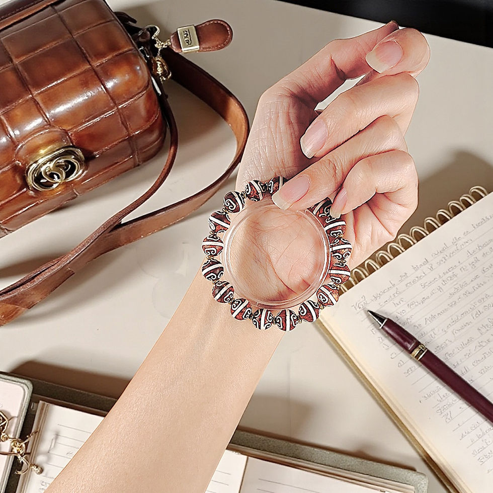 Thumbnail: As You Wish Ruyi Dzi Bracelet