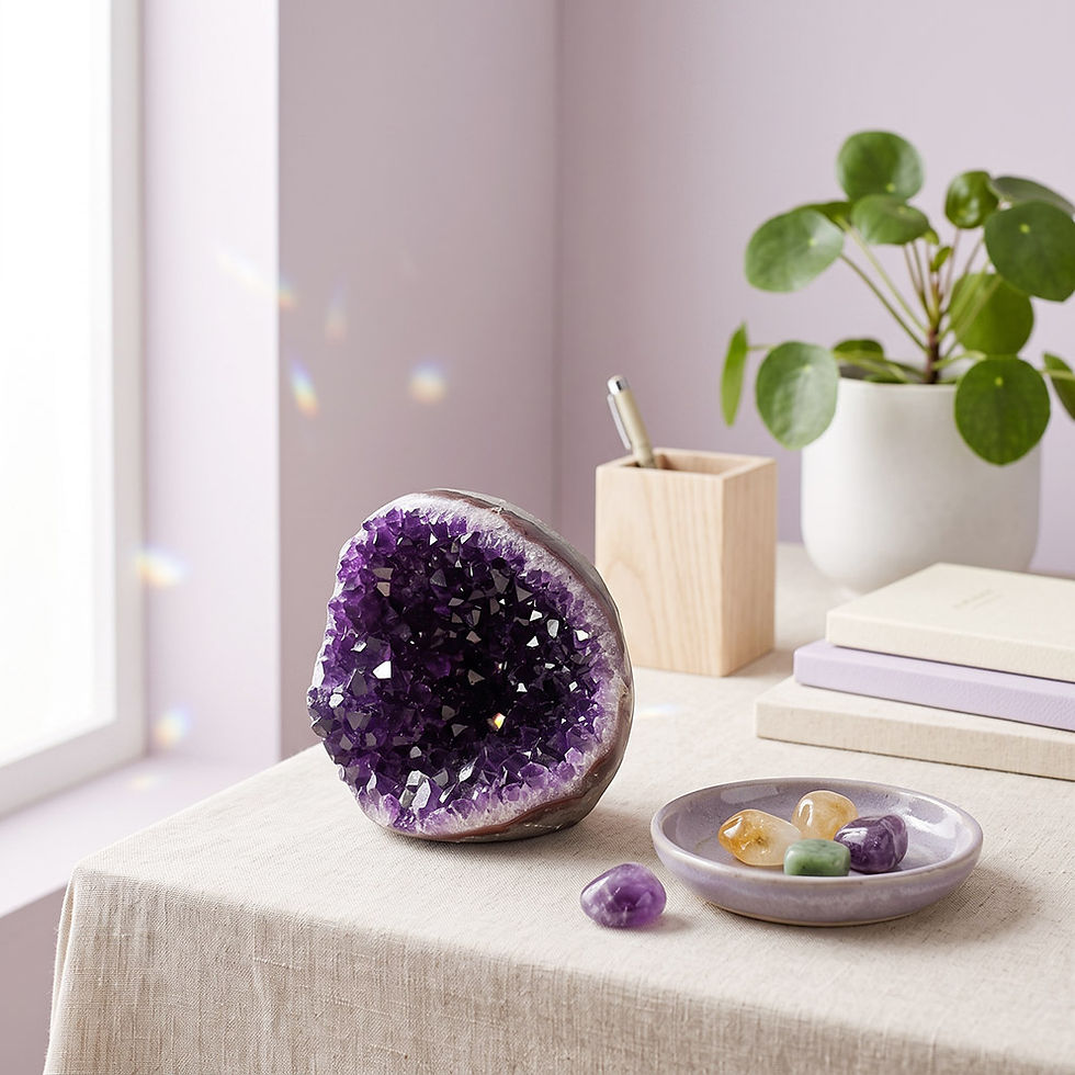 Thumbnail: Luck Royalty Amethyst Geode V696