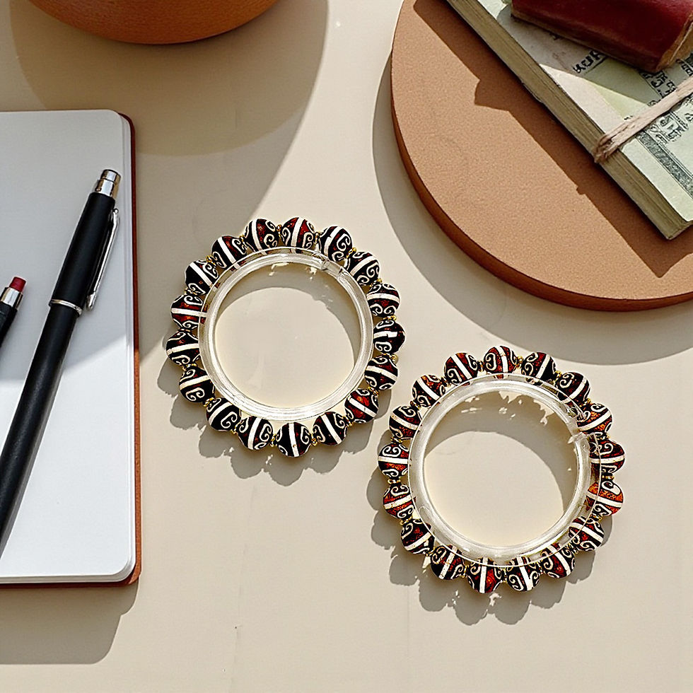 Thumbnail: As You Wish Ruyi Dzi Bracelet