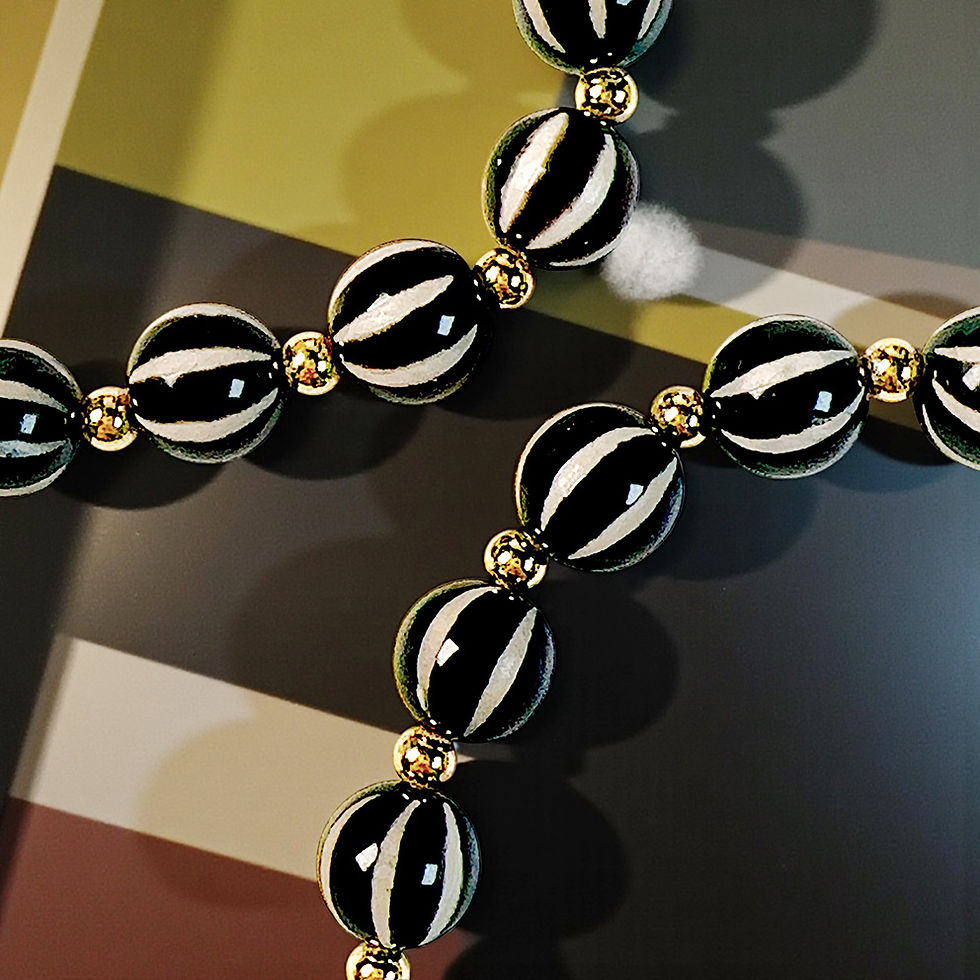 Thumbnail: Midnight Mandala Moon Wealth Tibet Bracelet