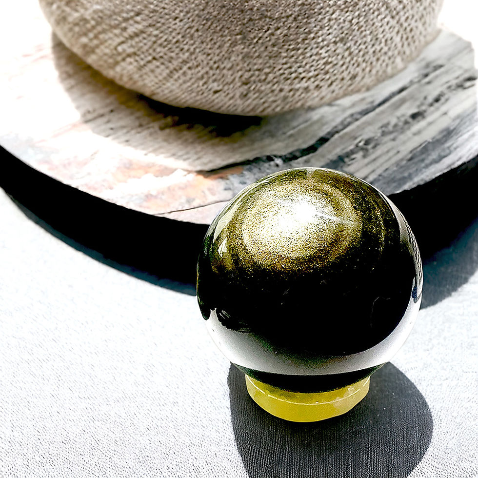 Thumbnail: Heavenly Golden Eye Obsidian Sphere 600