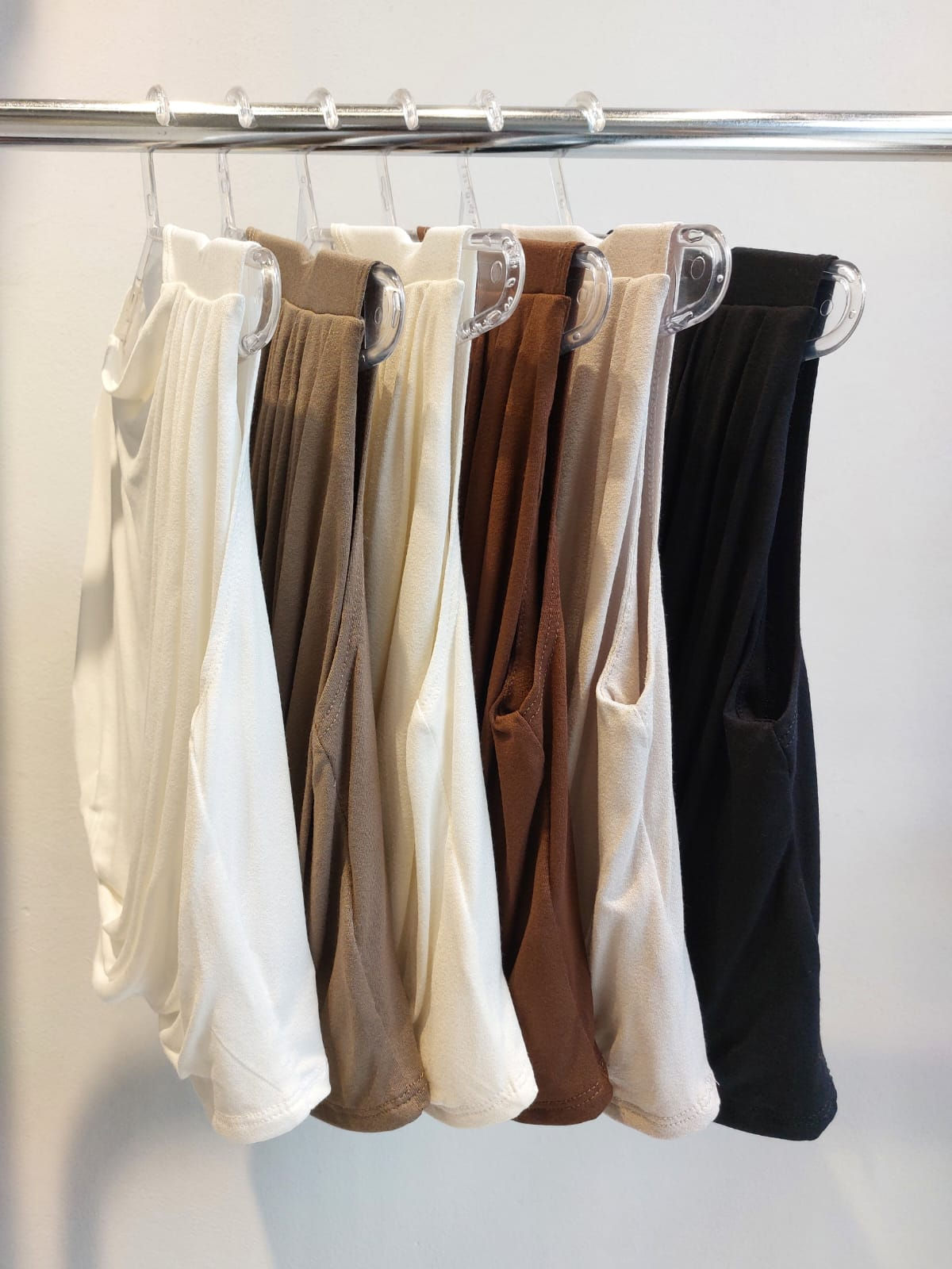 Top creppe viscosa hombro tablas