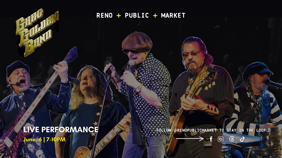Greg Golden Band LIVE at Reno Public Market