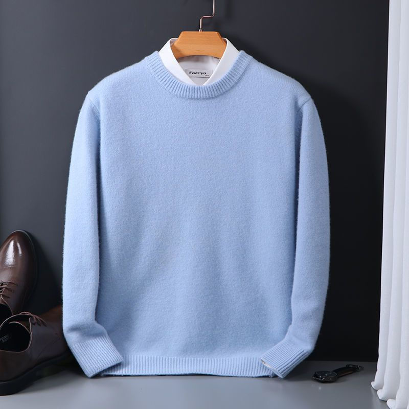 Thumbnail: Men's Round Neck Knitted Sweater