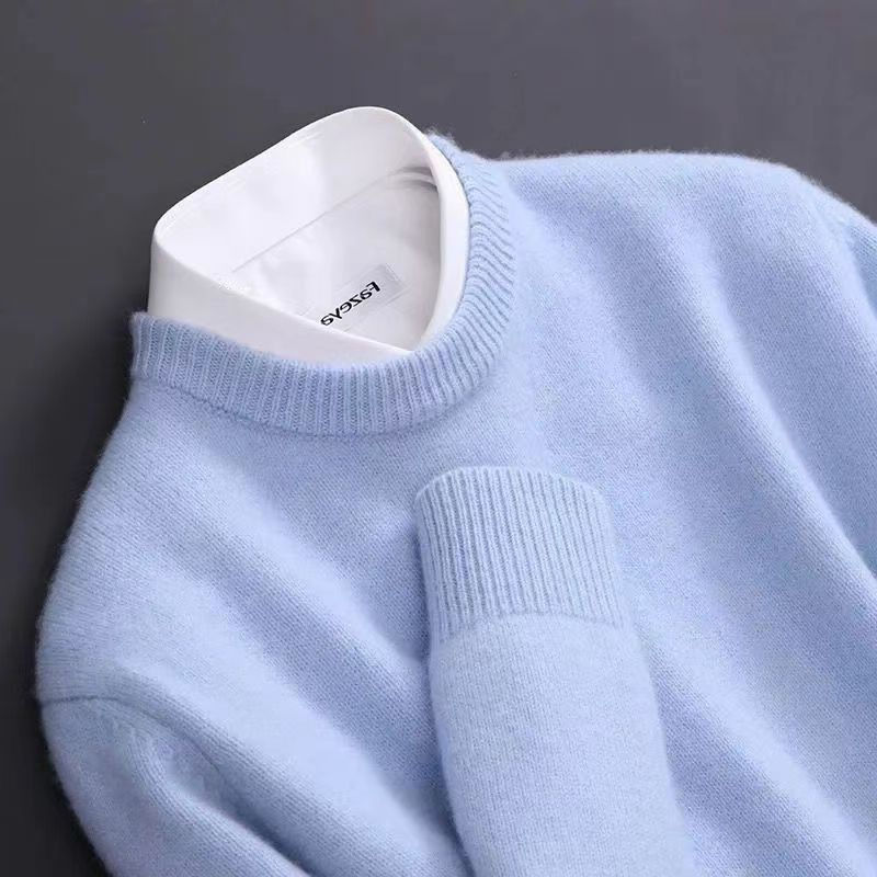 Men's Round Neck Knitted Sweater