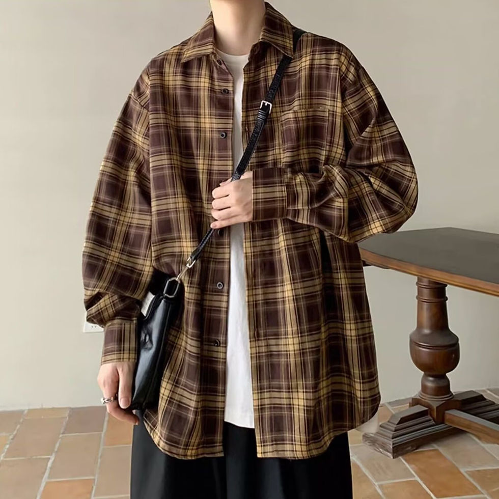 Thumbnail: Striped Color Matching Shirt