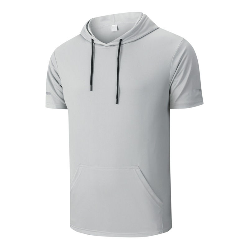 Thumbnail: Mens Quick Dry Hooded Ice Silk Tank Top