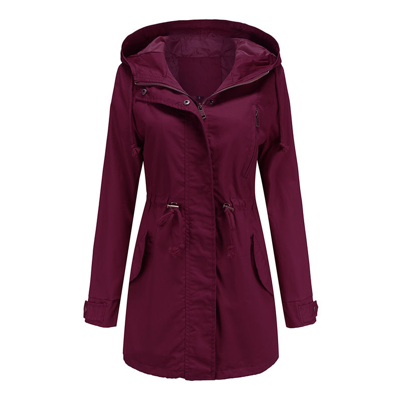 Thumbnail: New Women Hooded Coat Coat