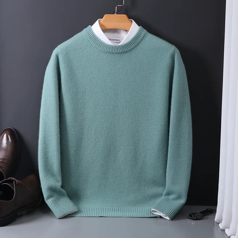 Thumbnail: Men's Round Neck Knitted Sweater