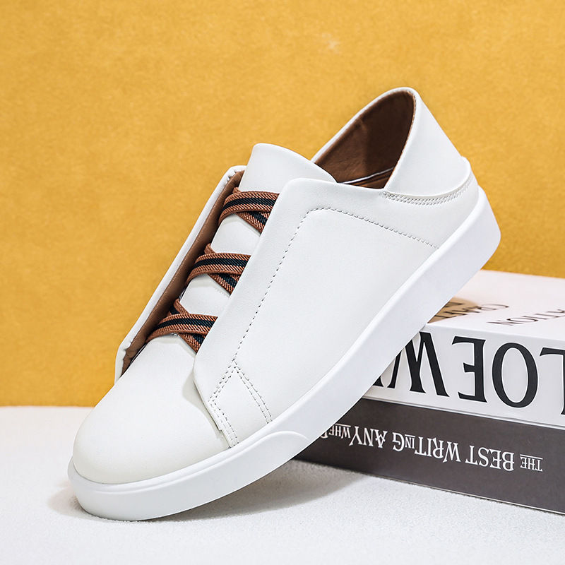 Mens Leather Casual Sneakers