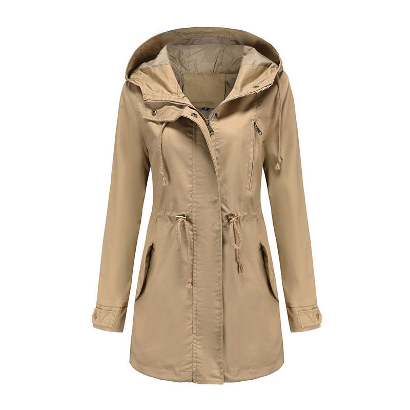 Thumbnail: New Women Hooded Coat Coat