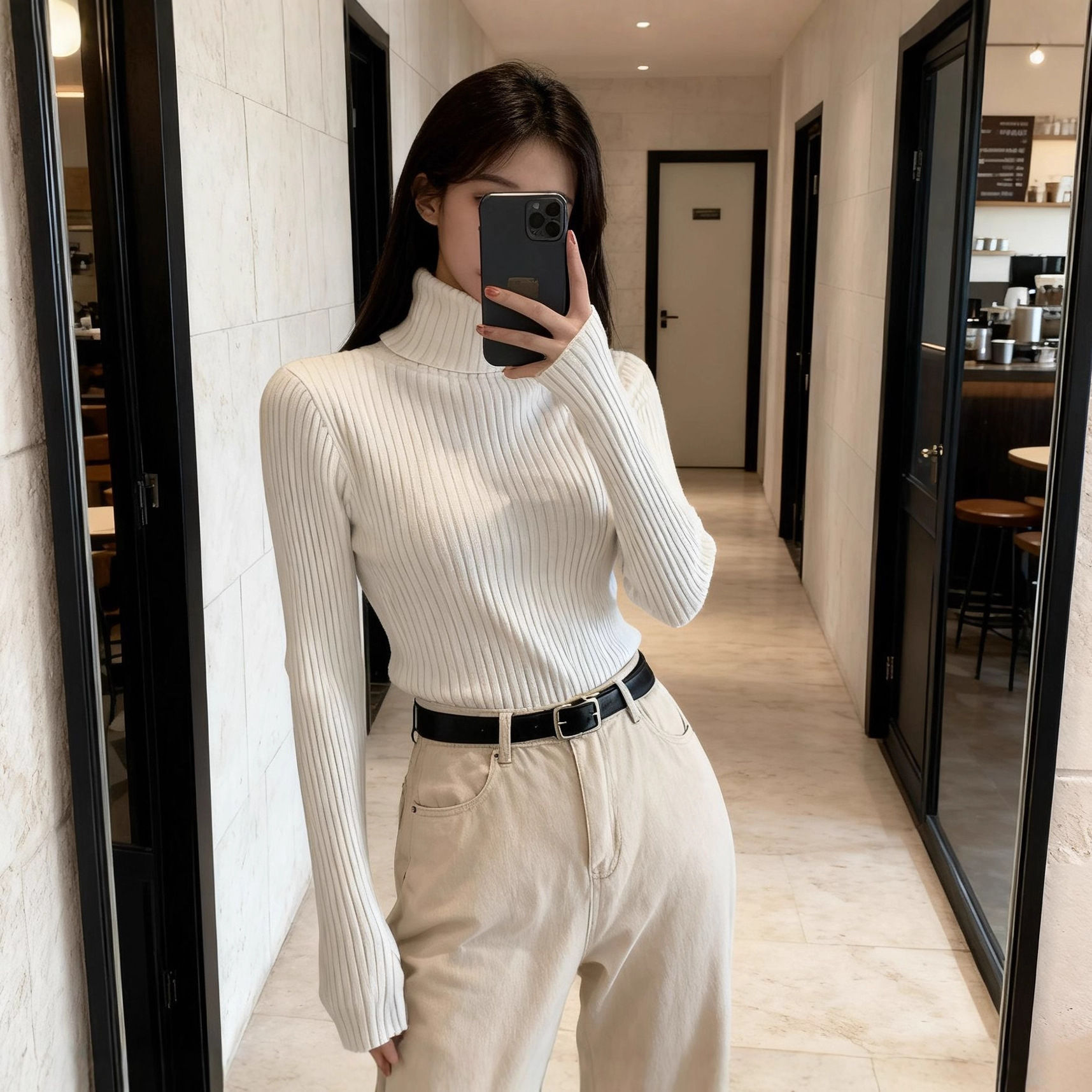 Korean Style Womens Knitted Sweater