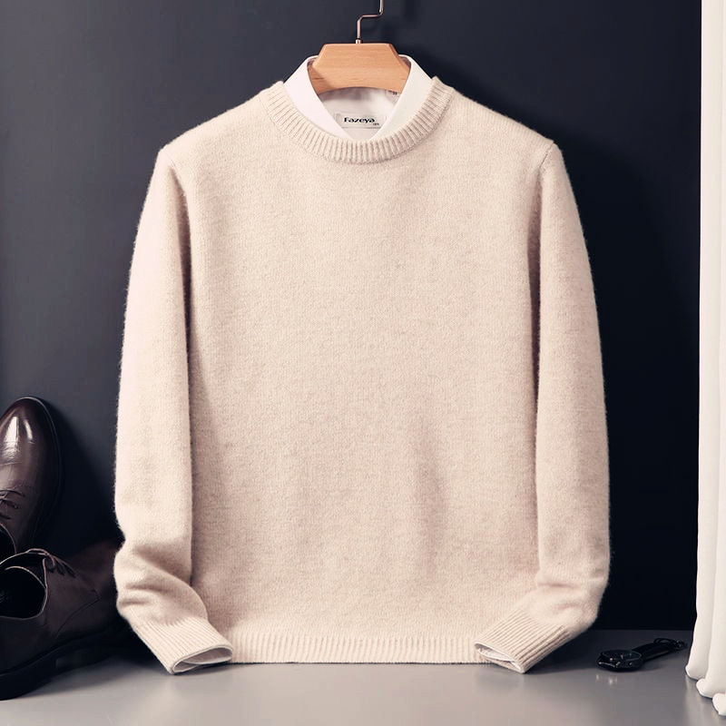 Thumbnail: Men's Round Neck Knitted Sweater