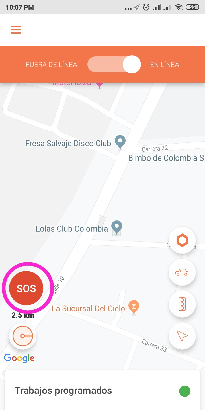 Barra de Herramientas - Botón Ayuda app Soy Emma Go
