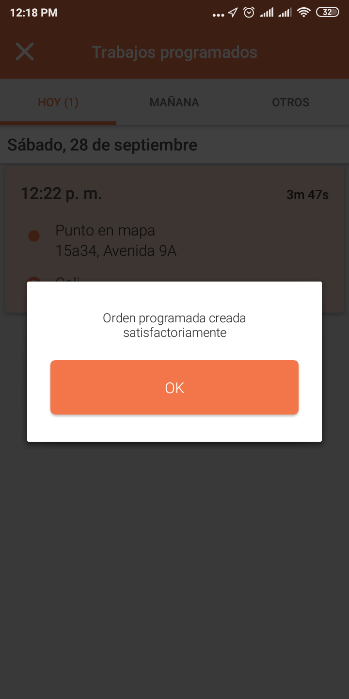 Pedidos en Reserva - Acepta Servicios en Reserva