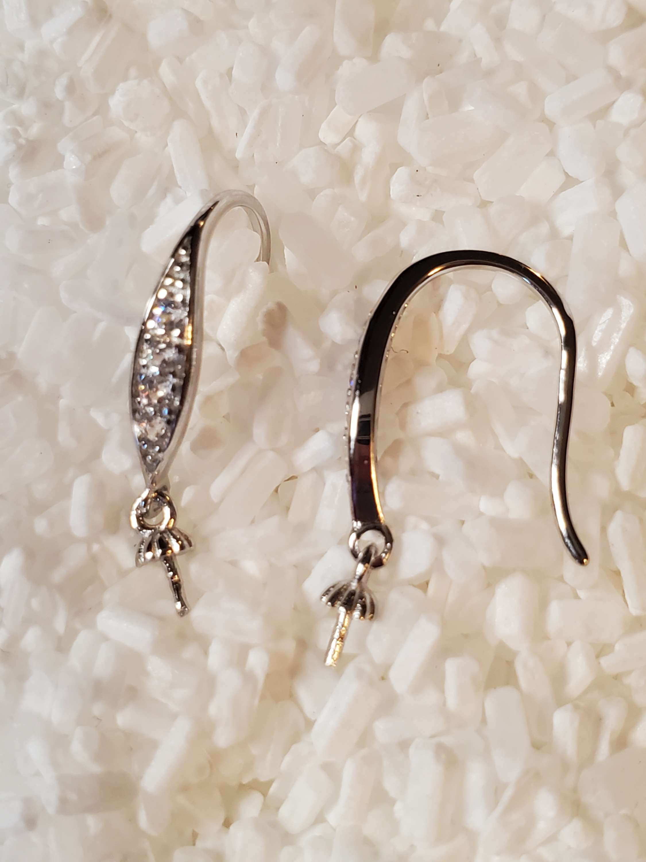 Sterling silver Bling dangle earrings 