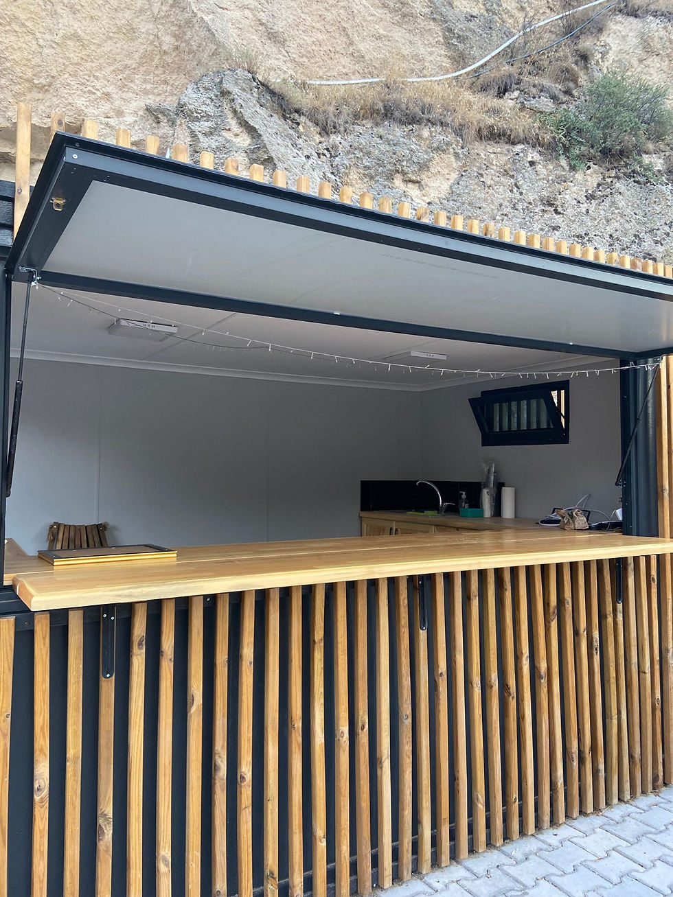 Küçük resim: 3x4mt  Cafe Konteyner Kiosk 12m²