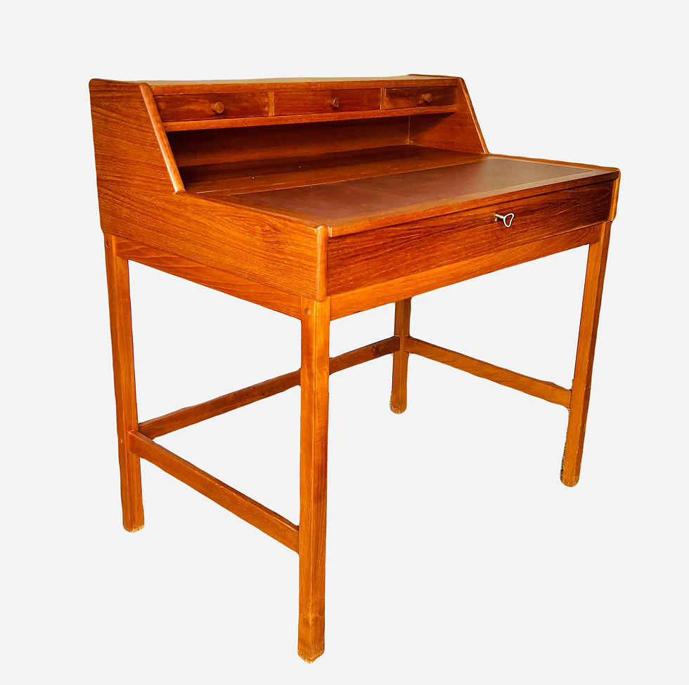 *SOLD* MidCentury Danish Modern Lift Top Desk Secretary Hudson Vintage
