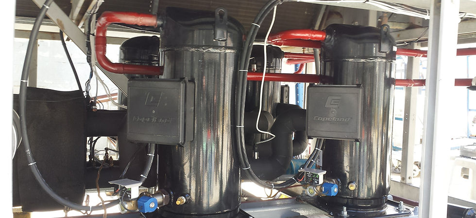 chiller após realizar os serviços mecânicos